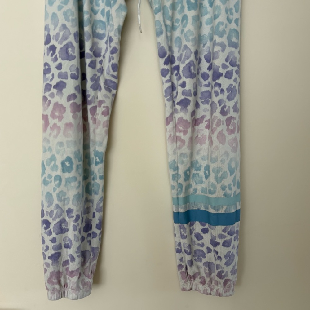 PJ Salvage Womens Leopard Jogger Pajama Lounge Pants - Picture 2 of 11